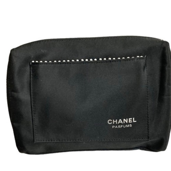 Chanel perfuma black cosmetics case clutch bag - Picture 1 of 5